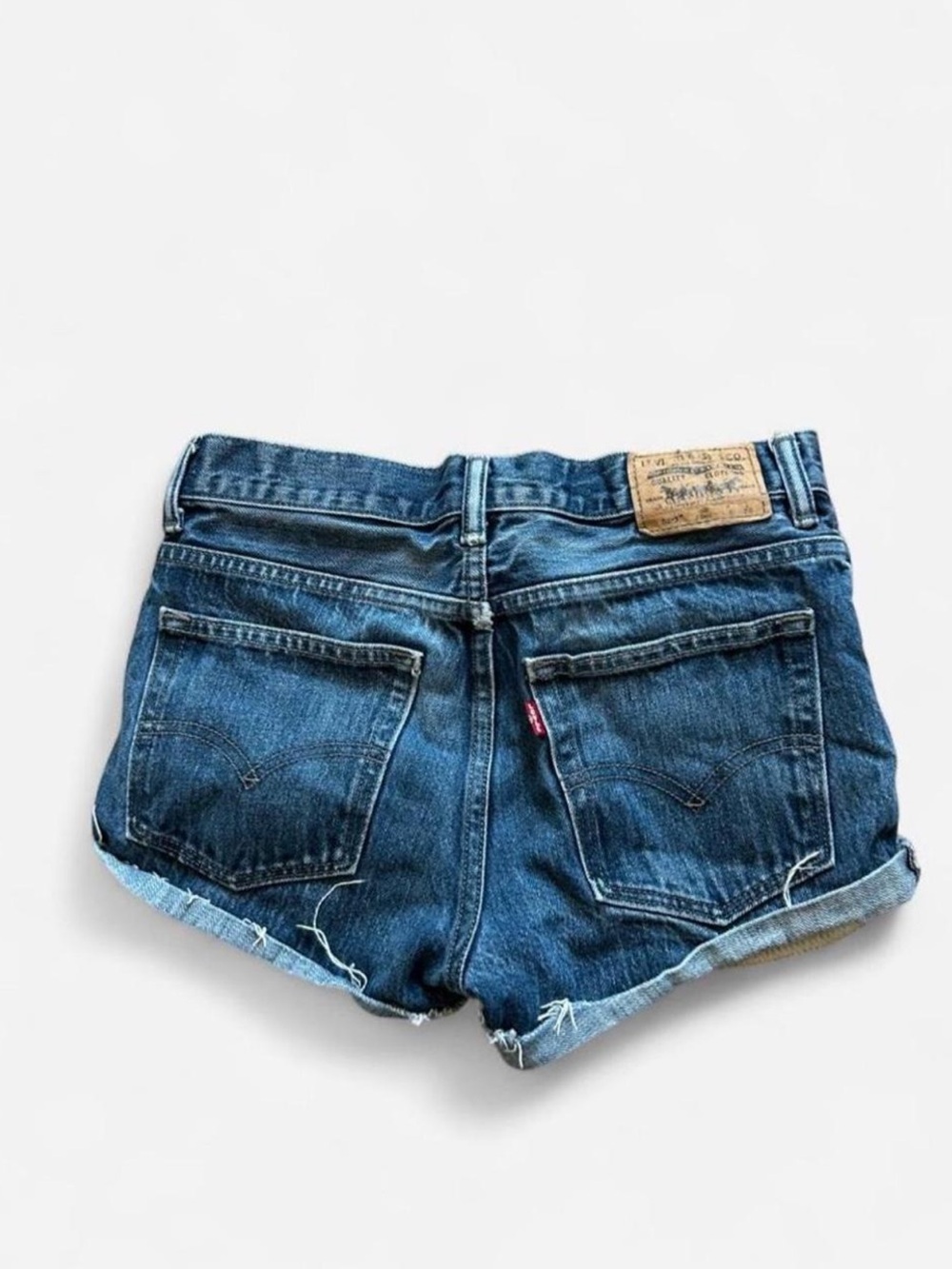 Levi's Women's Dark Blue Denim Shorts